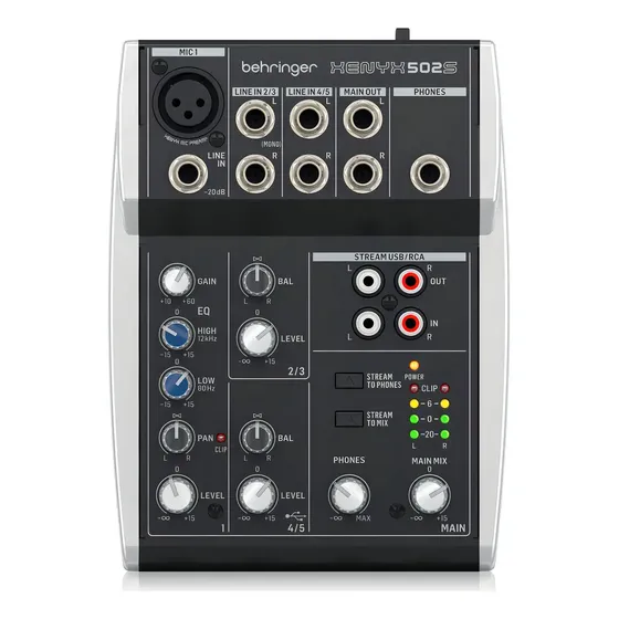 Consola Behringer Xenyx 502s de mezcla | Cuotas sin interés