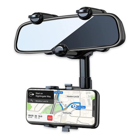 Soporte De Celular Universal Ajustable Para Espejo Retrovisor Auto 360 Giratorio Alta Calidad Everest Soporte De Celular Universal Ajustable Para Espejo Retrovisor Auto 360 Giratorio Alta Calidad Everest