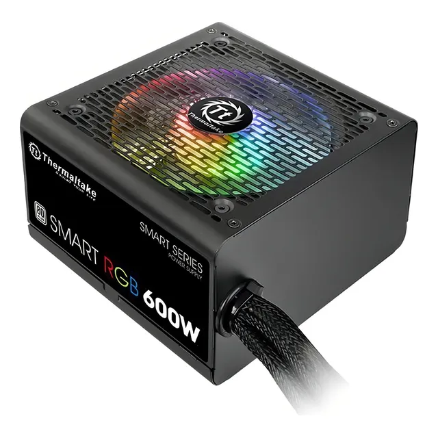 Fuente de alimentación para PC Thermaltake Technology Smart RGB Series SPR-600AH2NK-1 600W black 220V