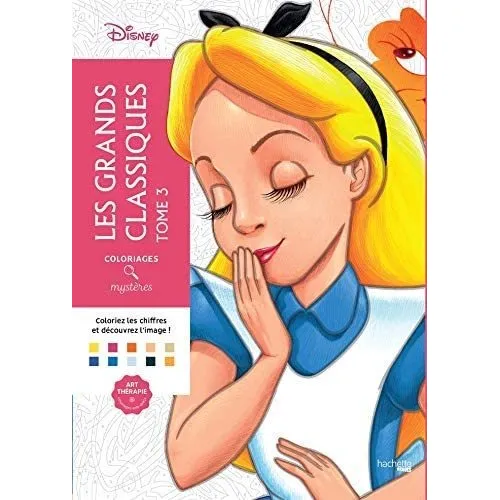 Coloriages Mysteres Disney Libro Les Grandes Classiques