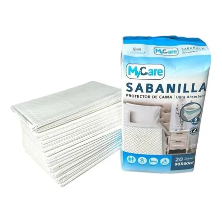 20 Sabanilla Adulto Mycare - 90x60 Cm