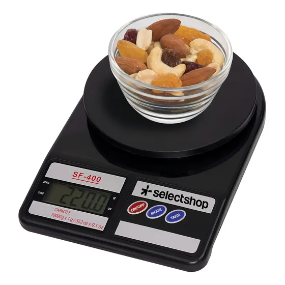 Báscula Cocina Digital Gramera Alimentos Alta Precisión 10kg Color Negro Selectshop