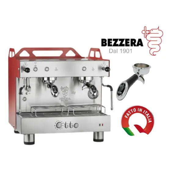 Maquina De Cafe Italiana Bezzera Otto 2gr Roja