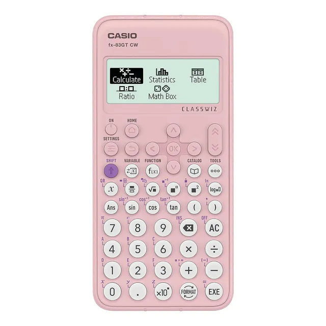 Calculadora Científica Casio Fx-83gtcw Rosa Compacta, Funcio