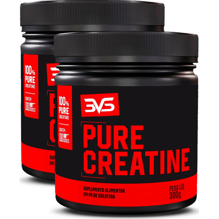 02 Potes Da Creatina 300g - 100% Pura Monohidratada - 3vs Nutrition 02 Potes Da Creatina 300g - 100% Pura Monohidratada - 3vs Nutrition