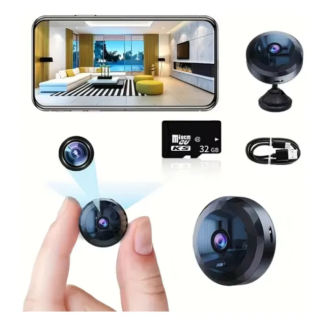 Minicámara Wifi 1080p Hd,videocam De Seguridad Inalámbrica.