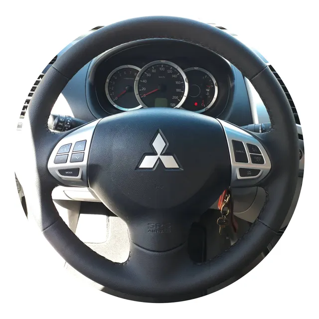 Capa De Volante Costurada Asx Lancer Pajero Dakar