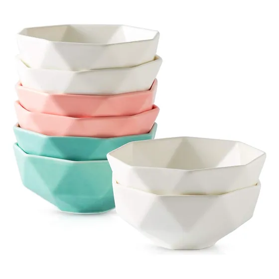 8 Cuenco Postre Porcelana Mate 4.5 in Para Servir S