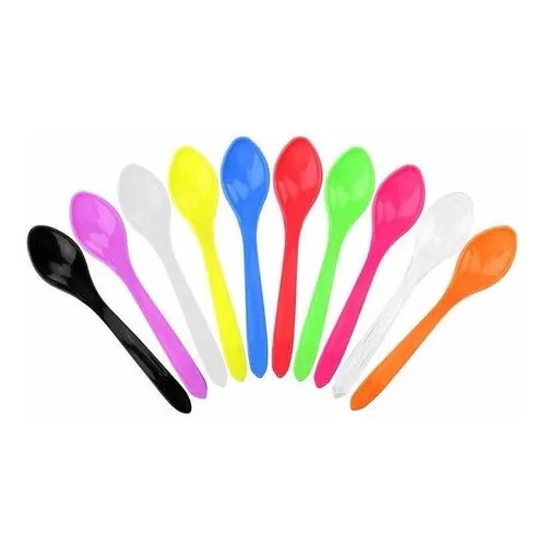 Cucharas Desechable Colores Varios X 12 Cotillón Cubiertos