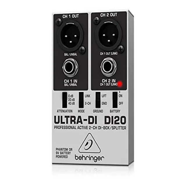 Behringer Ultra Di20 Caja Directa Activa 2 Canales
