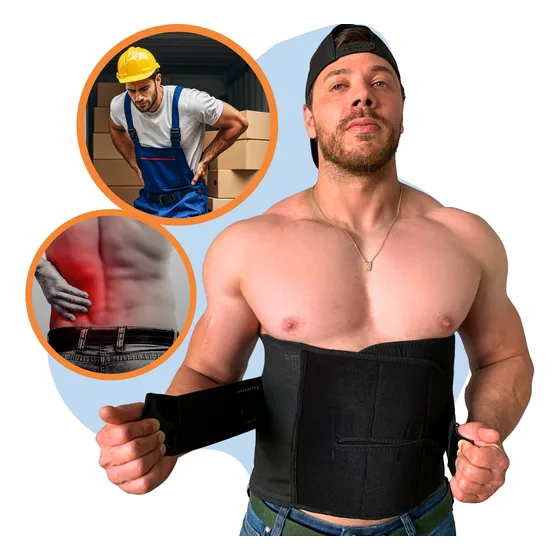 Cinta Masculina Modeladora Abdominal Ajustável Emagrecimento