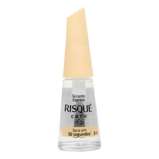 Esmalte Secante Express Seca Em 50 Segundos Risqué Care 8ml Cor Transparente