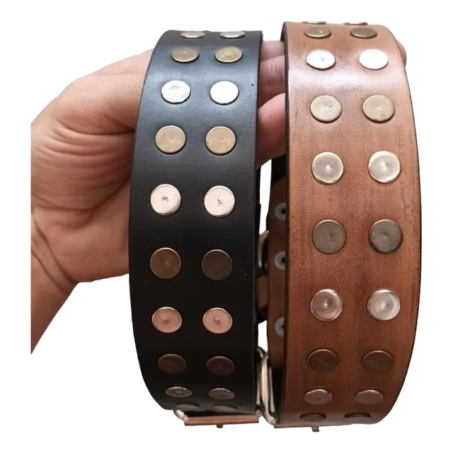Collar De Cuero 100% Para Perro Mediano O Grande A Medida