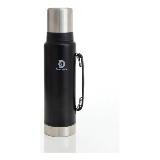 Termo Acero 1,3 Lts Inox Negro Discovery