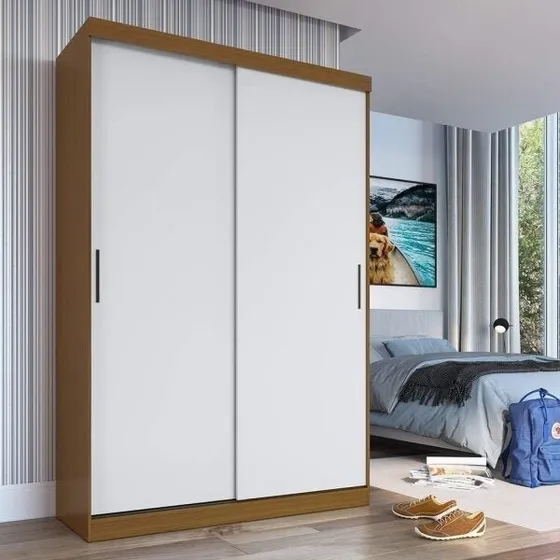 Guarda Roupa 2 Portas Correr 2 Gavetas Tuco Espresso Jb