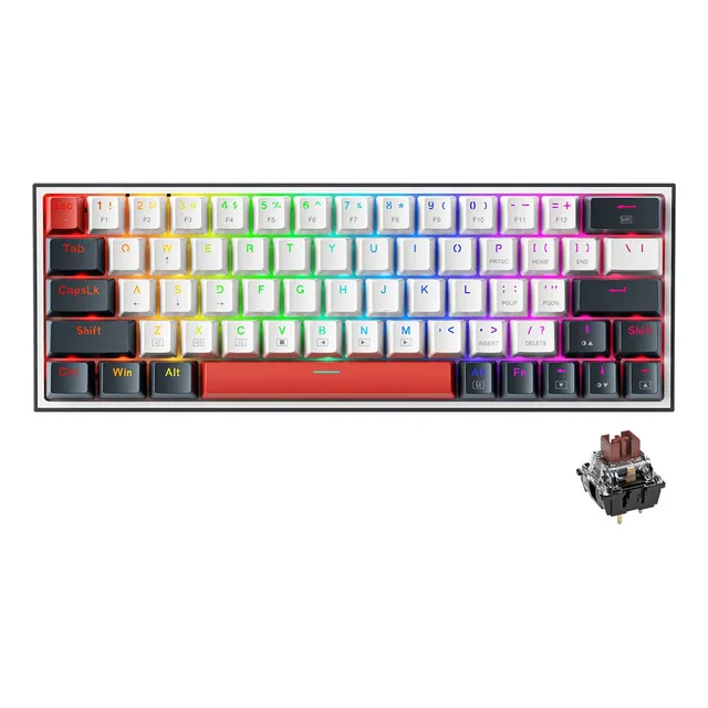 Teclado Mecánico Gamer Thunderobot K63 Rgb Hot Swap Para Pc