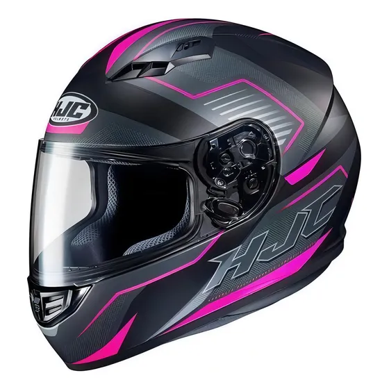 Casco Hjc Integral Cs 15 Doble Certificacion Negro Rosa