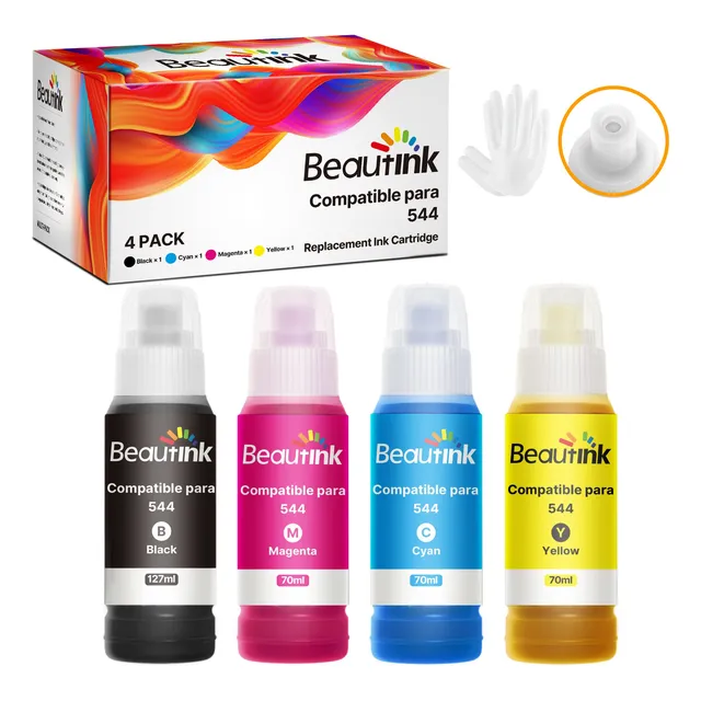 Kit 4 Tinta Para Epson Para T544 L1210 L3210 L3250 L1250