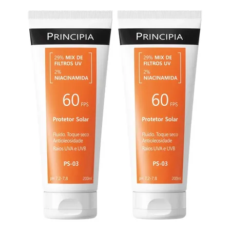 Principia Kit 2 Protetor Solar Corporal Ps-03 FPS60