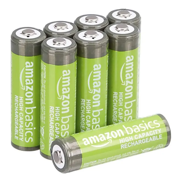 Paquete De 8 Baterías Recargables Aa 2400 Mah Alta Capacidad