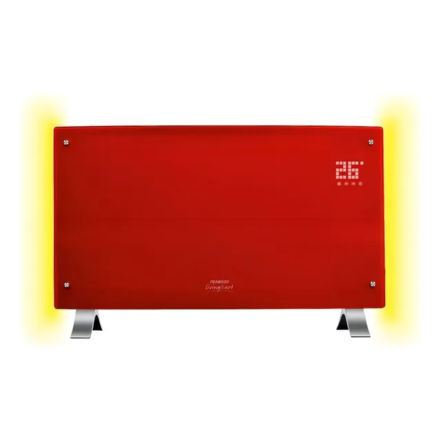 Calefactor Vitroconvector Peabody 2000w Curvo Digital Led Cu