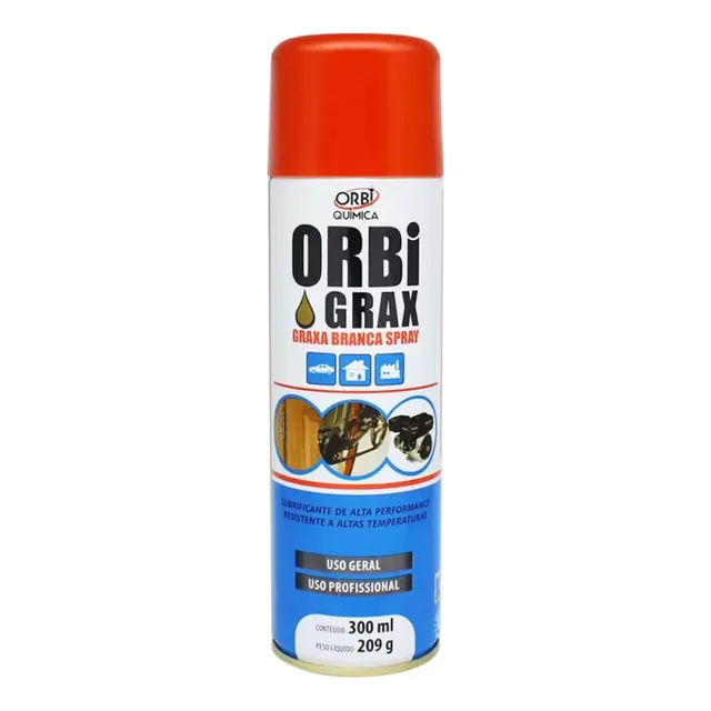 Grasa en aerosol blanca Orbi Quimica 1539 Oq, 300 ml