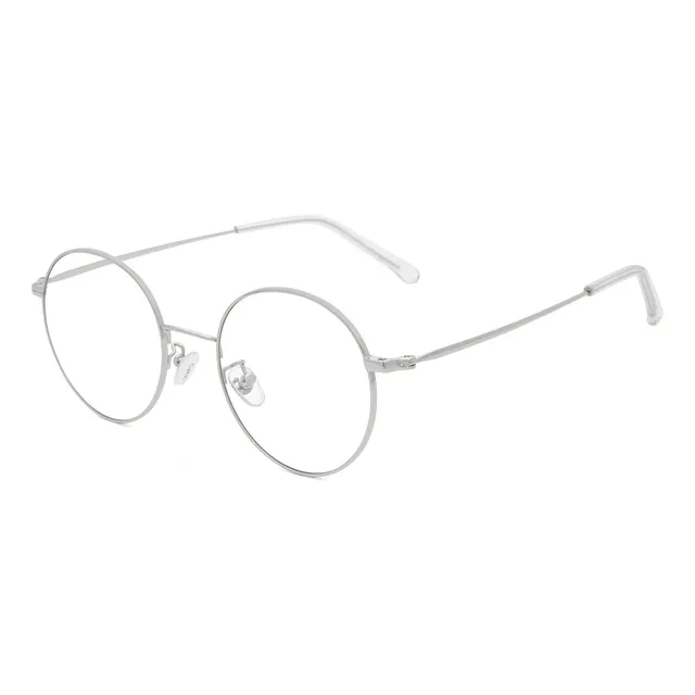 Entixo Amazón Descanso Lentes Filtrar Luz Azul Computadora Color Plata Redonda Metalic