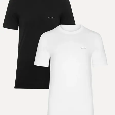 Kit Camisetas Calvin Klein | Masculina Preta/branca Preta/branca L/g