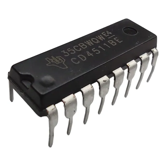 Cd4511 Decodif. Driver Latch Bcd A 7 Segmentos