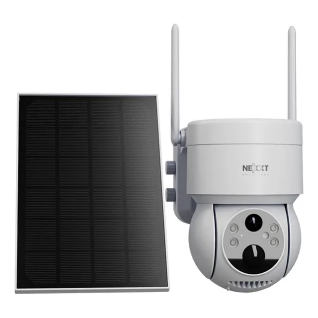 Camara 2k Nexxt Para Exterior Con Panel Solar