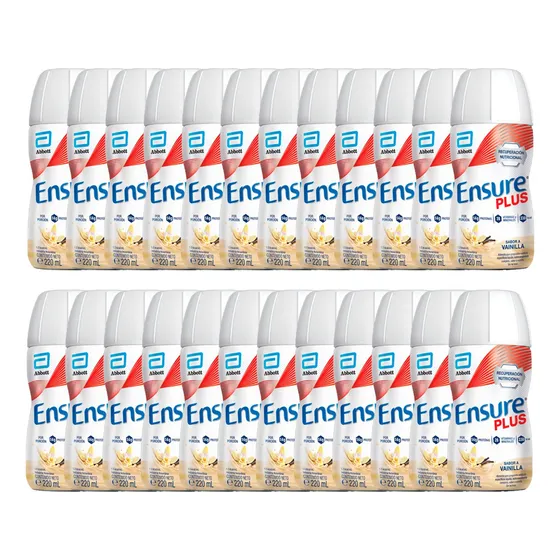Ensure Plus Liquido Sabor Vainilla 220 Ml X 24 Unidades