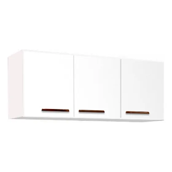 Mueble Aereo Cocina Alacena Armario Colgar Con Un Estante Y 3 Puertas Batientes Arte Cas Linea Premiun De Mdp En 15mm 120cm De Largo 46cm De Altura 30cm De Profundidad