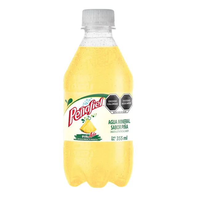 16 Pack Agua Mineral Sabor Piñada Peñafiel 355 Ml