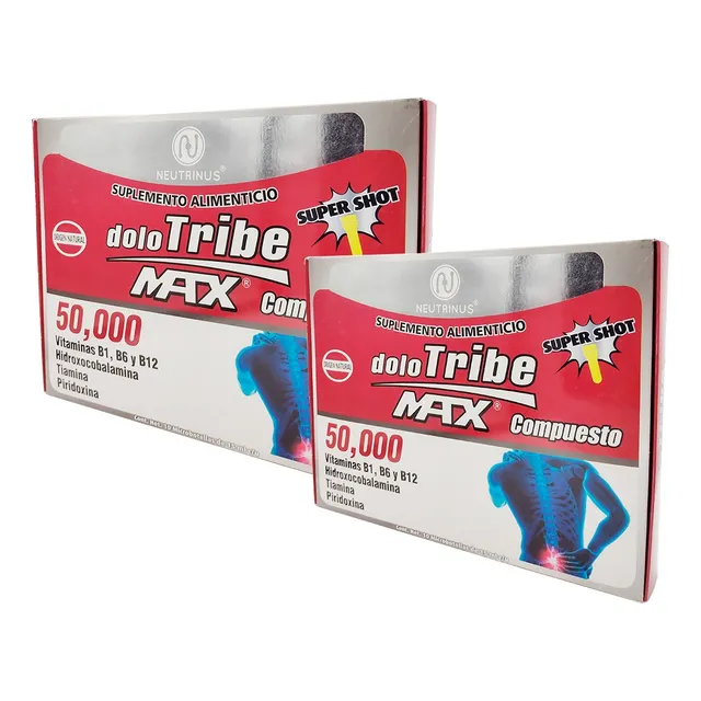 Kit 2 Suplemento Alimenticio Ingerible Dolo Tribe Max
