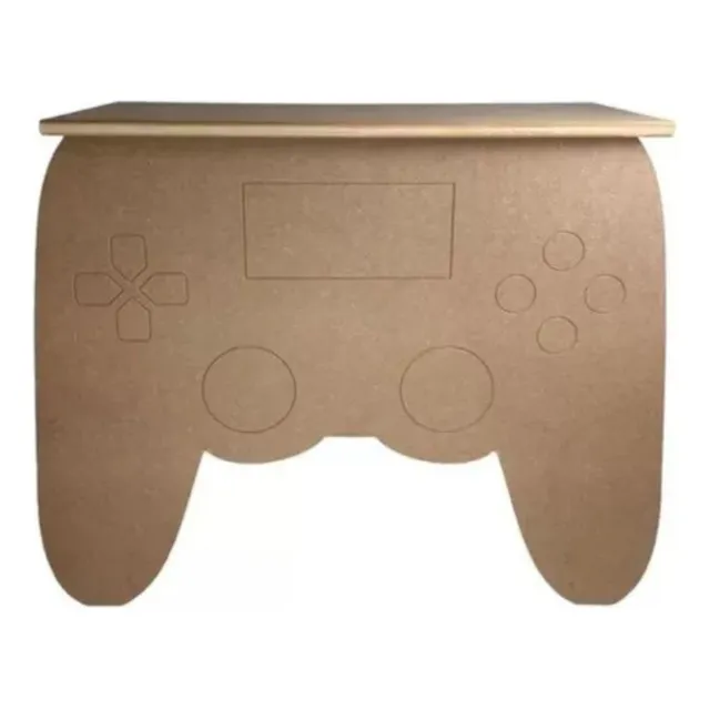1 Mesa Controle Game Decorativo Para Festa Criativo / Mdf