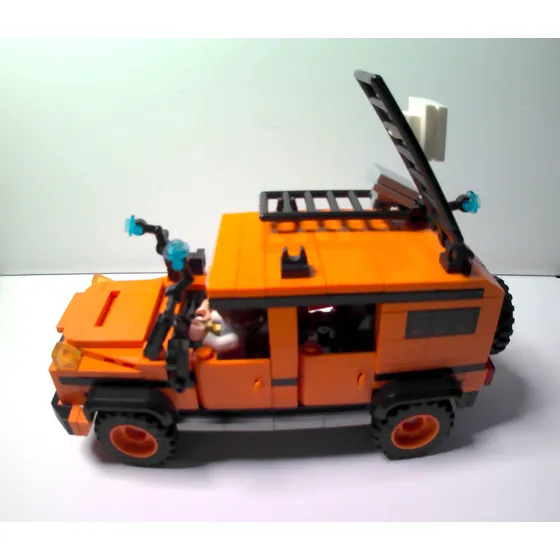 Carrito  Rustico 4 Puertas  Armable De Bloques  De 334 Pcs