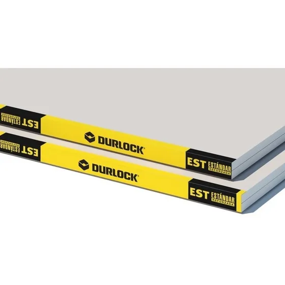 Placa Durlock Estándar Std X 9,5 Mm De 1,20 X 2,40 Mts Om