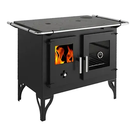Cocina Calefactor A Leña 115 M2 Doble Combustion F820f
