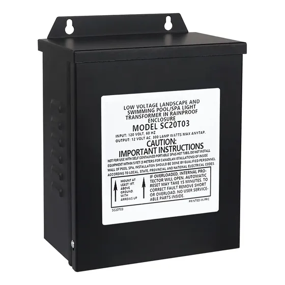 Transformador 105w Ac 12v Para Exterior Jardín Luces Alberca