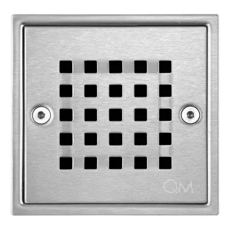Rejilla Cuadrada Satinada Anti Olor 4puLG Quality Metal 