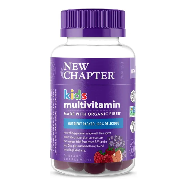 Multivitaminico Para Niños New Chapter 60 Gomitas Sabor Bayas