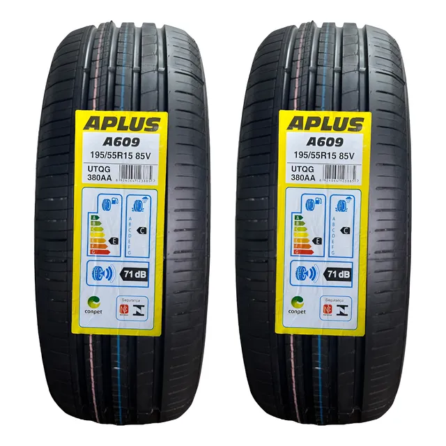 Kit 2 Pneus 195/55r15 85v Tl Aplus A601-1 Aro 15 
