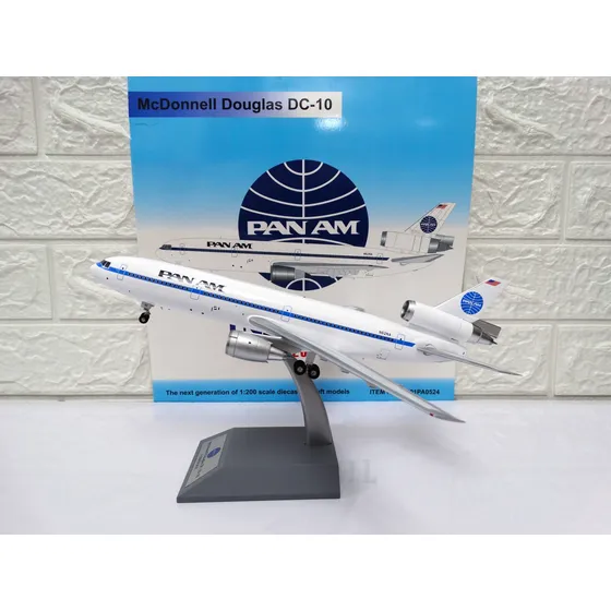 Pan Am Dc-10-10 Avión Colección Escala 1:200 Marca Inflight