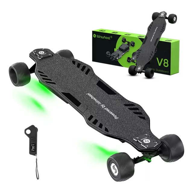 iScooter V8 Color Negro Patineta Eléctrica con Control Remoto 600W 48km