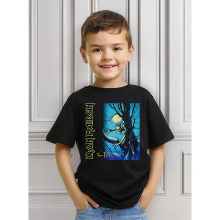 Polera Niño Iron Maiden Fear Of The Dark Metal Abominatron