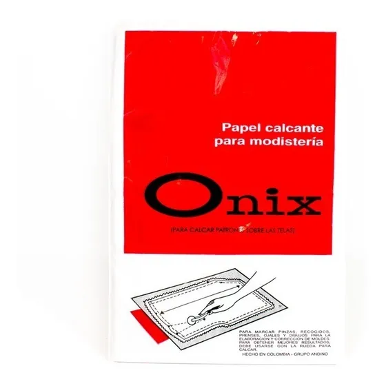 Papel Calcante Uso Modisteria Paquete X 10 Hojas Onix