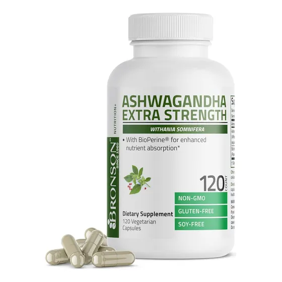 Suplementon Bronson Ashwagandha 120 Capsulas
