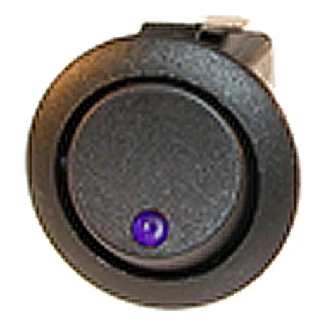 Llave Boton Tablero Mini Tecla Redonda Punto Azul