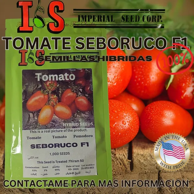 Semillas Híbridas De Tomate Seboruco F1 1000 Semillas