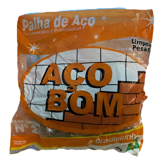 Kit 3 Palha De Aço No2 Aço Bom